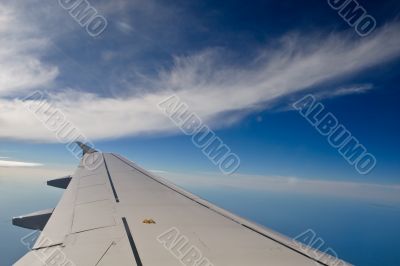Aerial view of cloudy sky