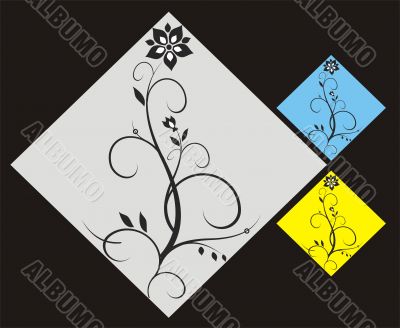 Ornamental flower elements