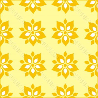 Floral pattern wallpaper