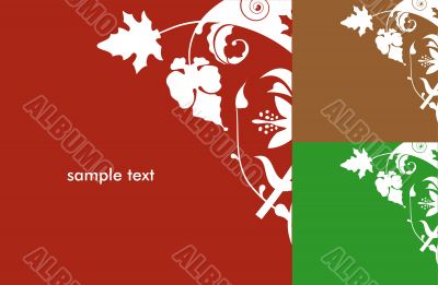 Vector floral background