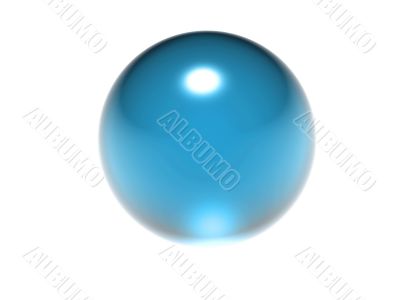 abstract blue ball