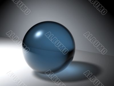 abstract blue ball