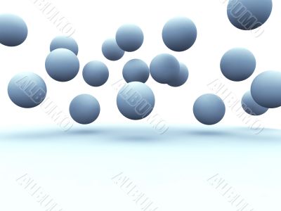 abstract blue balls