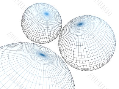 three spheres