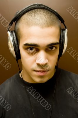 young man with headphones