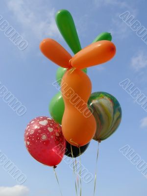 balloons on the sky