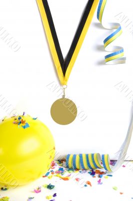 party because of the medal