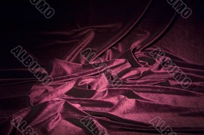 red glossy velvet