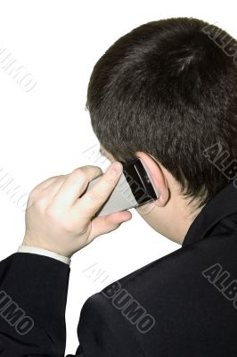 man talking on a mobile phone