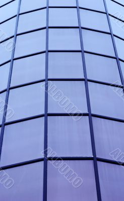 round facade of office building