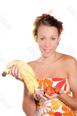 Holding the fruit