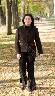 woman walks