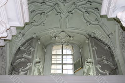 Window in the underground temple