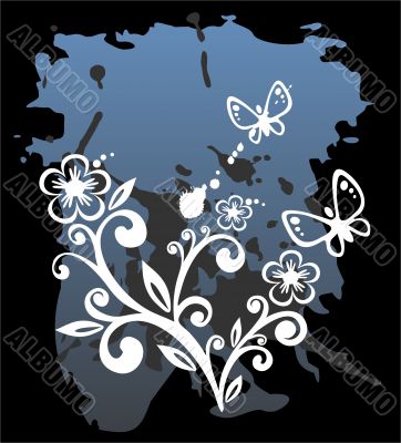 Black flowers