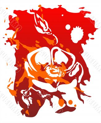 Grunge rose