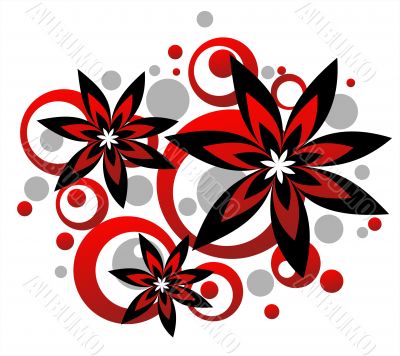 Flowers and circles