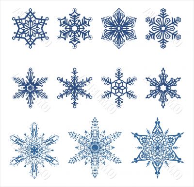 vector snowflakes