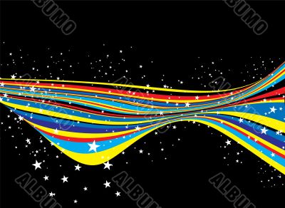 modern warp rainbow