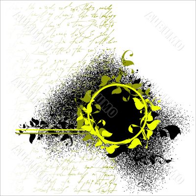 leaf ornamental text