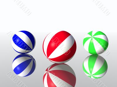 varicoloured child`s balls
