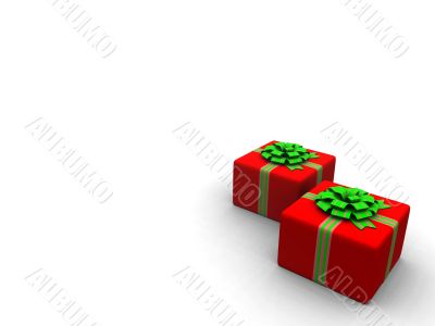 two red boxes