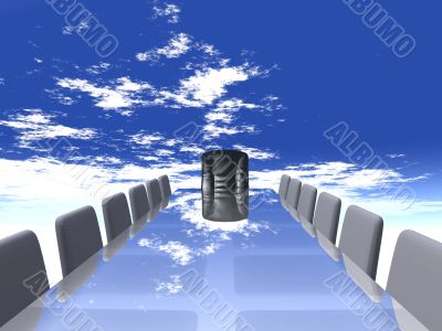 row of arm-chairs
