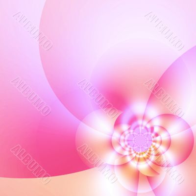 abstract stylish flower