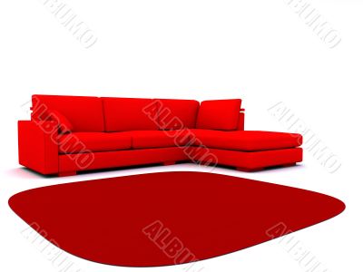 sofa and carpet