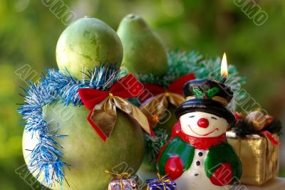 Christmas snow man ornaments