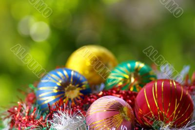 Colorful Christmas balls