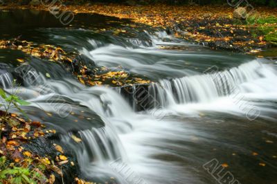 Autumn waterfall in Estonia