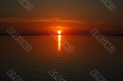 Sea sunset