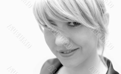 Pretty blond #1. Black & white