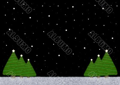 Christmas Night Background