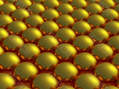 abstract gold balls