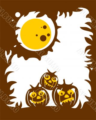 Brown pumpkins background