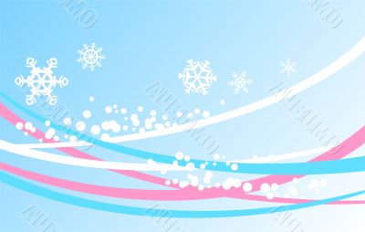 Blue winter background
