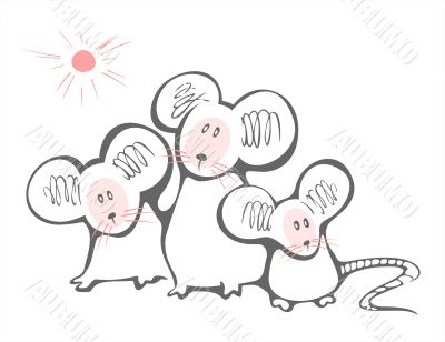 Three mousies