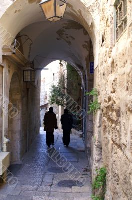 A street in the old city jerusalem
