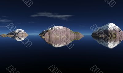 uninhabited island