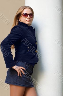 cute girl in black