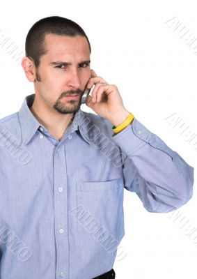 angry man on the phone