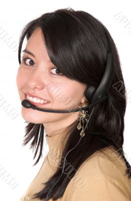 Beautiful Customer Support Girl