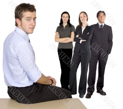 fresh and young business team