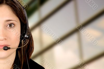 Beautiful Customer Support Girl