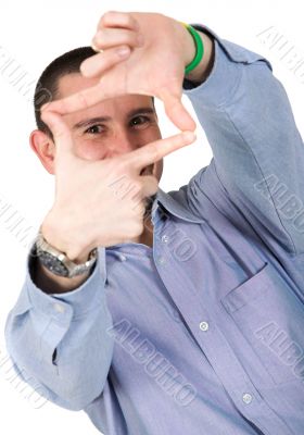 hand frame - fun guy