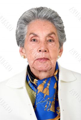 portrait of elderly woman