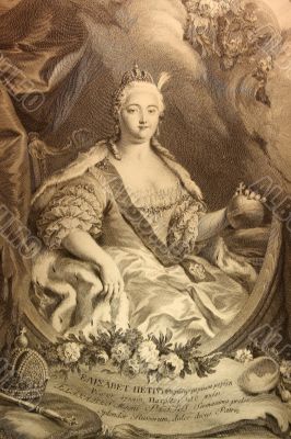 Engraving of the empress