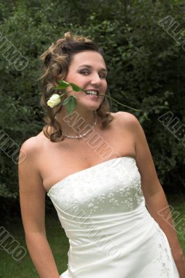 Bride with rose