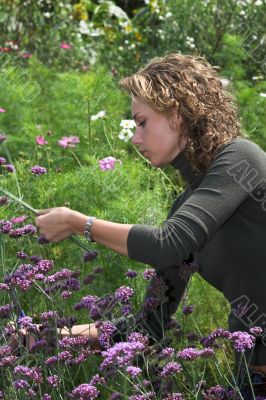 Working in the garden